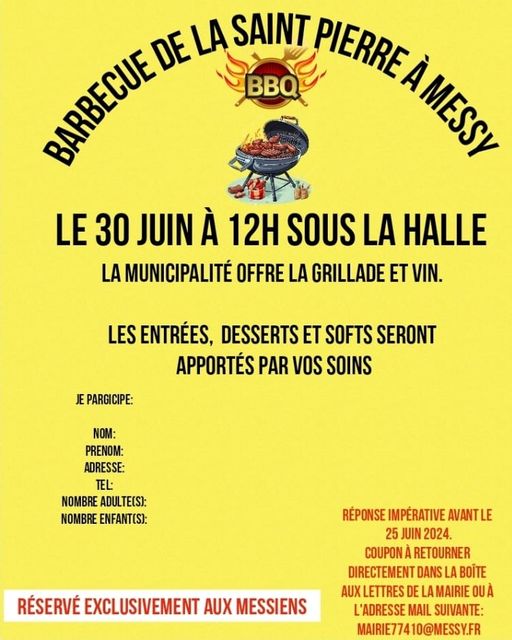 Le barbecue de la Saint Pierre